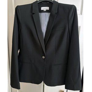 Black Calvin Klein Single Button Blazer, Size 10, NWT